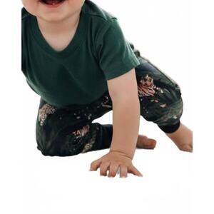 NEW TINY TRENDSETTER kid's slim joggers in jungle leopard